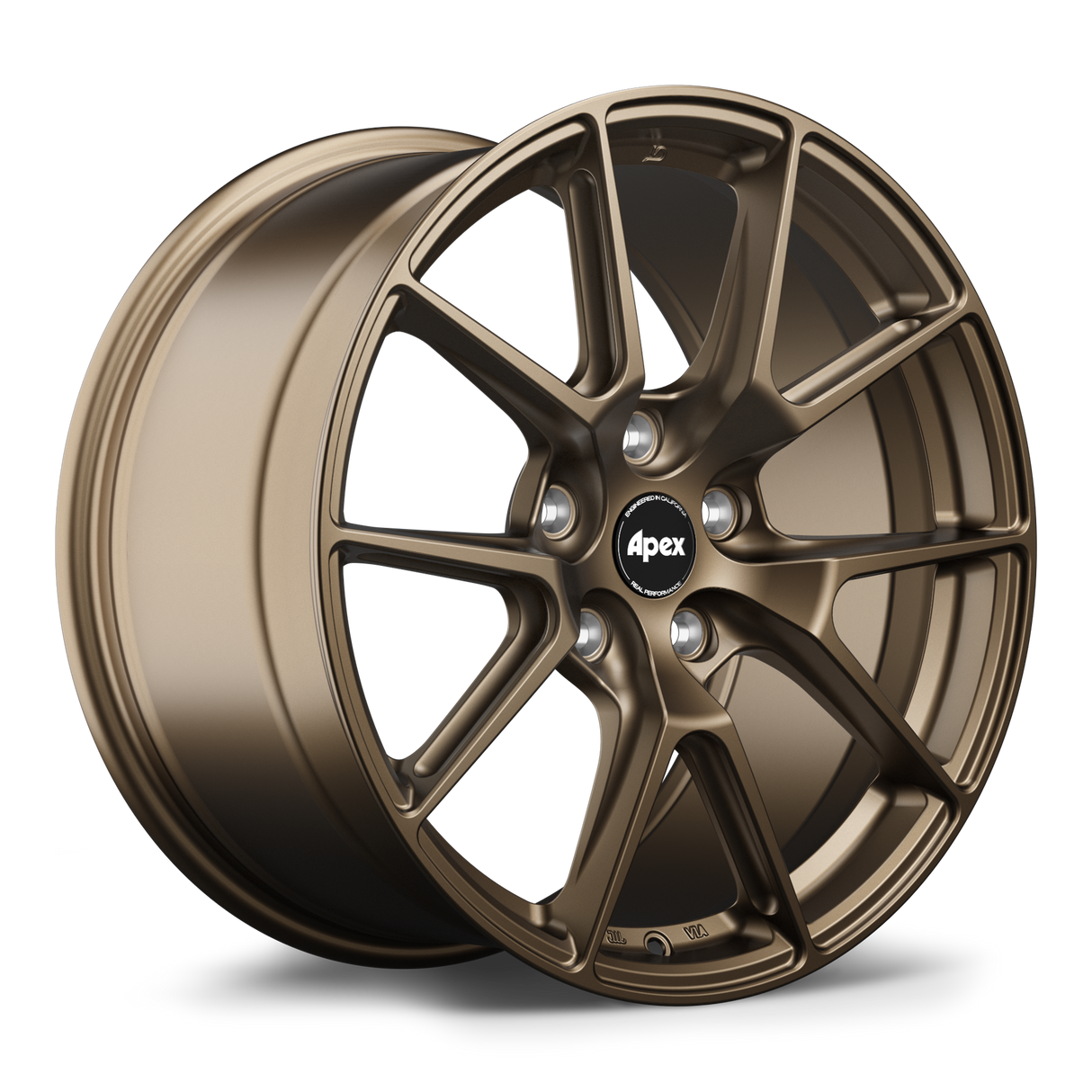 Apex 18" VS-5 Flow Formed 5x112 Wheel (Satin Bronze) - VW/Audi (Small Bore)