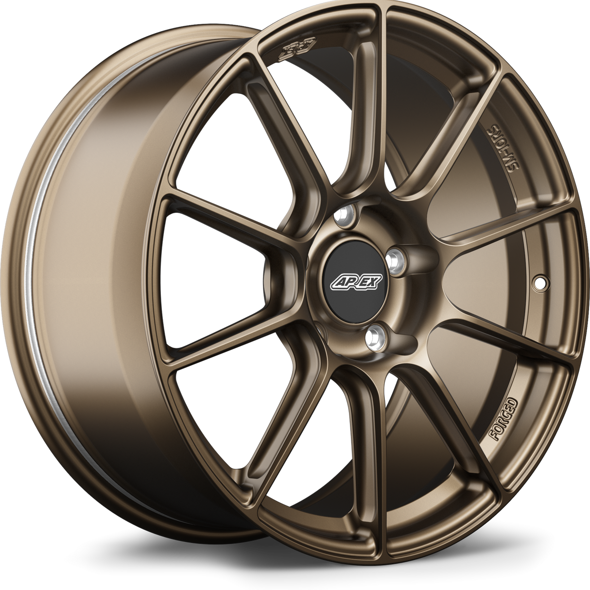 Apex 19" SM-10RS Forged 5x130 Wheel (Satin Bronze) - Porsche