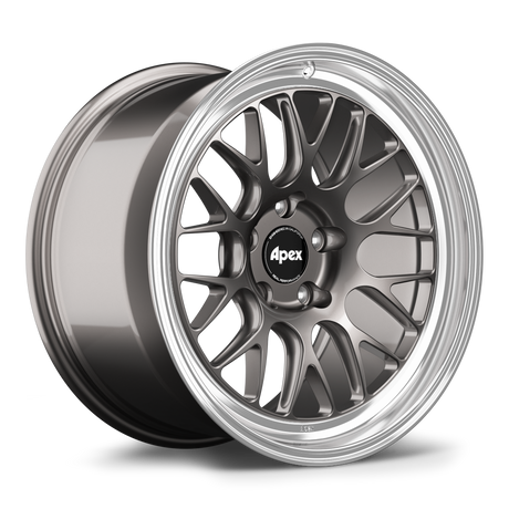 Apex 18" ML-10RT Forged 5x130 Wheel (Anthracite - Machined Lip) - Porsche