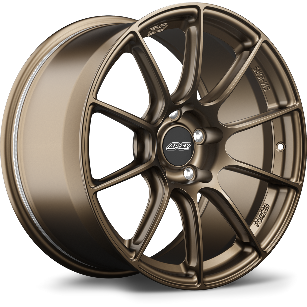 Apex 18" SM-10RS Forged 5x130 Wheel (Satin Bronze) - Porsche