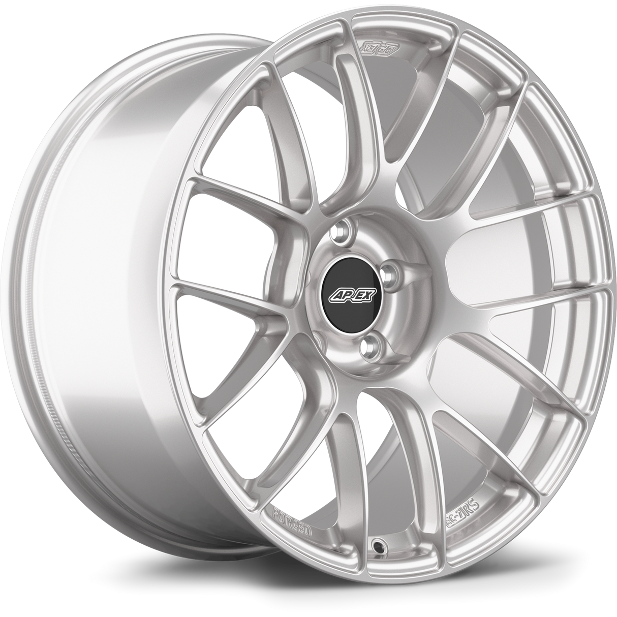 Apex 19" EC-7RS Forged 5x130 Wheel (Race Silver) - Porsche