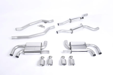 Milltek Cat-Back Exhaust System - Porsche 958 Cayenne Turbo 4.8T (Pre-Facelift)