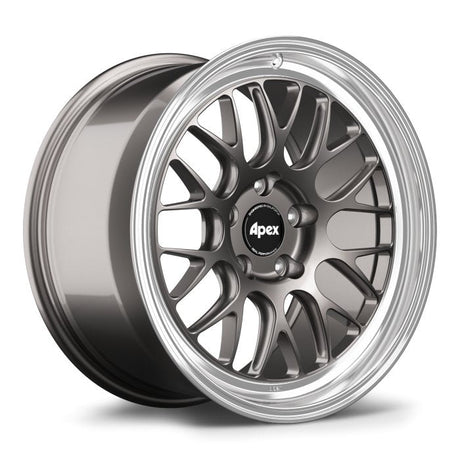 Apex 18" ML-10RT Forged 5x130 Wheel (Anthracite - Machined Lip) - Porsche