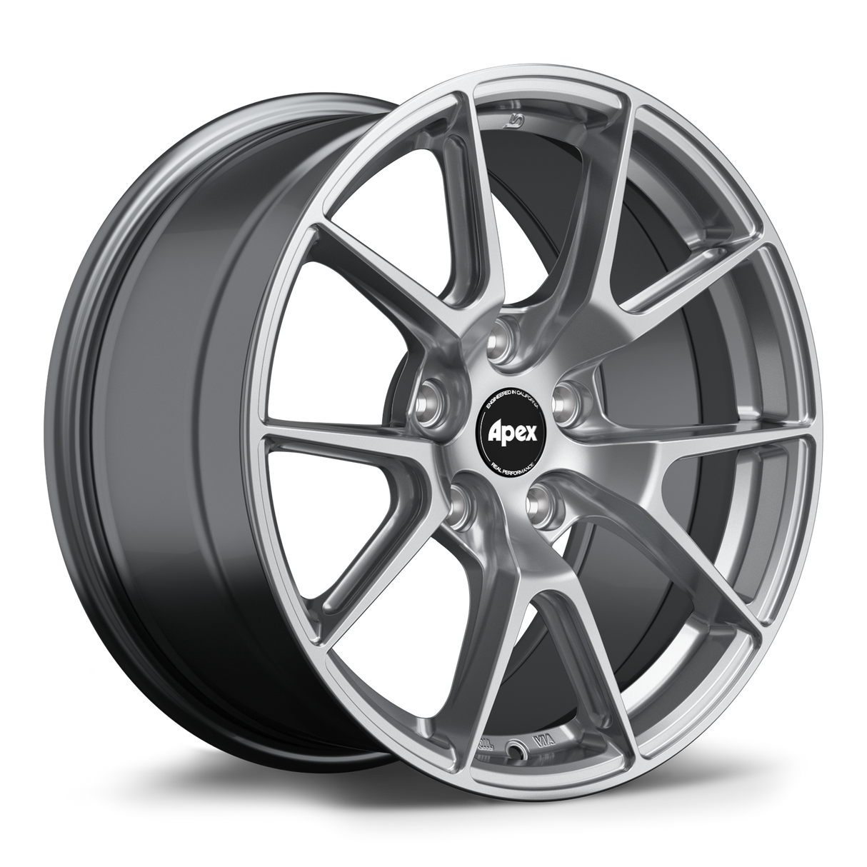 Apex 17" VS-5 Flow Formed 5x112 Wheel (Hyper Black) - VW/Audi (Small Bore)