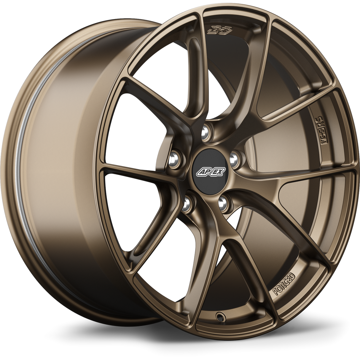 Apex 18" VS-5RS Forged 5x130 Wheel (Satin Bronze) - Porsche