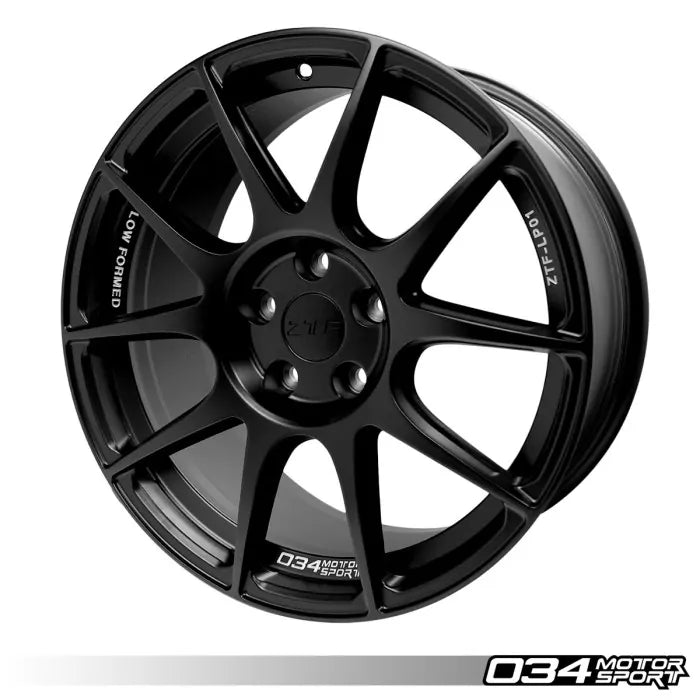 034Motorsport 19" ZTF-LP01 Flowform 5x112 Wheel - Satin Black - Equilibrium Tuning, Inc.