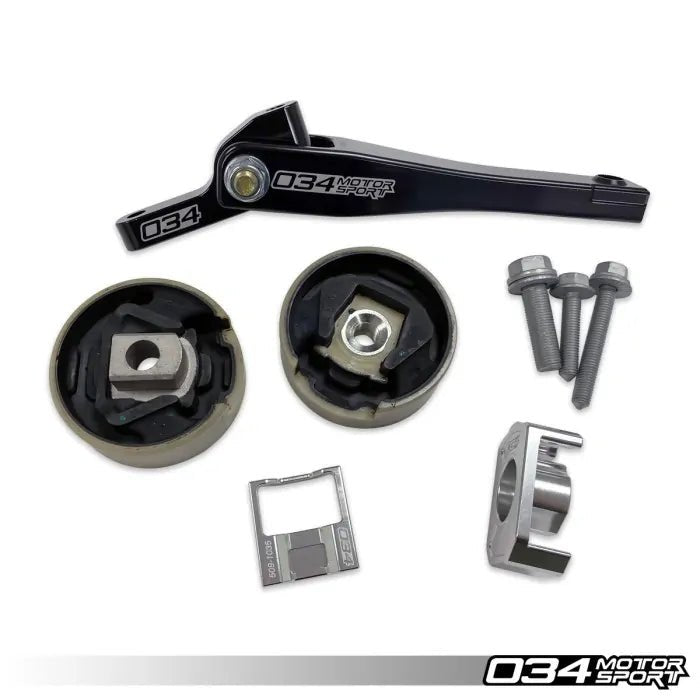 034Motrsport Billet Spherical Dogbone Mount Performance Pack w/ Dogbone Pucks (MT/DSG6) - VW/Audi MQB/e 1.8T/2.0T, Volkswagen & Audi MQB And MQB EVO With Manual Or 6-Speed DSG - Equilibrium Tuning, Inc.