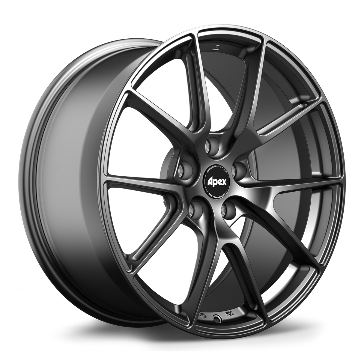 Apex 19" VS-5 Flow Formed 5x112mm Wheel (Satin Black) - VW/Audi (Small Bore)