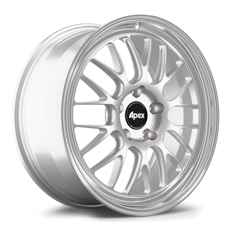 Apex 20" ML-10RT Forged 5x130 Wheel (Race Silver - Machined Lip) - Porsche