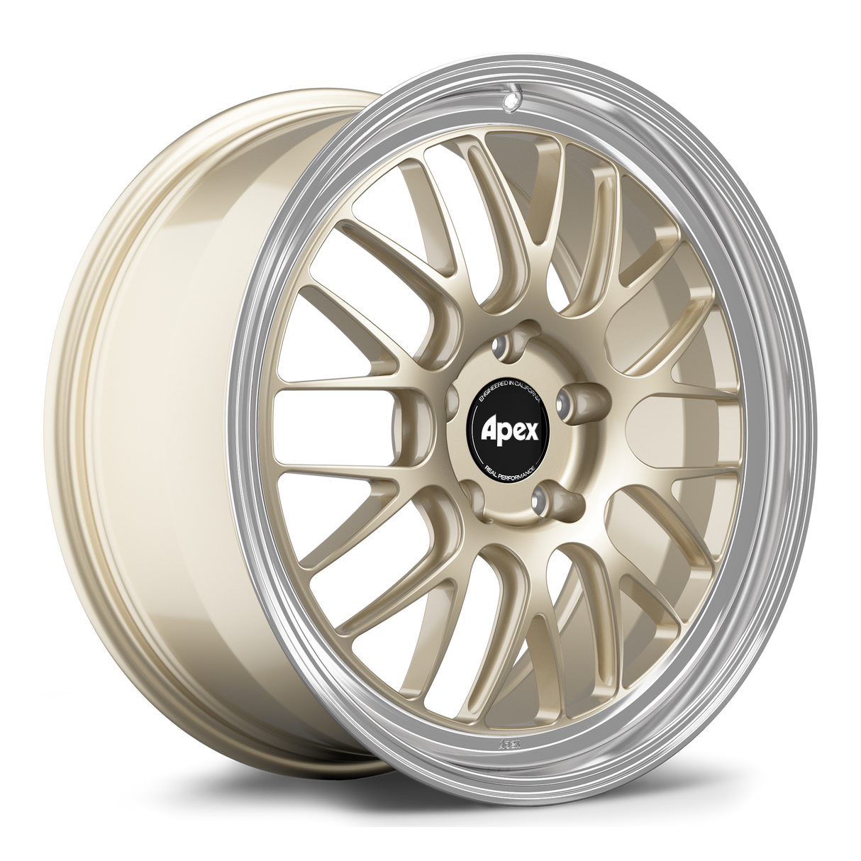 Apex 20" ML-10RT Forged 5x130 Wheel (Gloss Motorsport Gold - Machined Lip) - Porsche