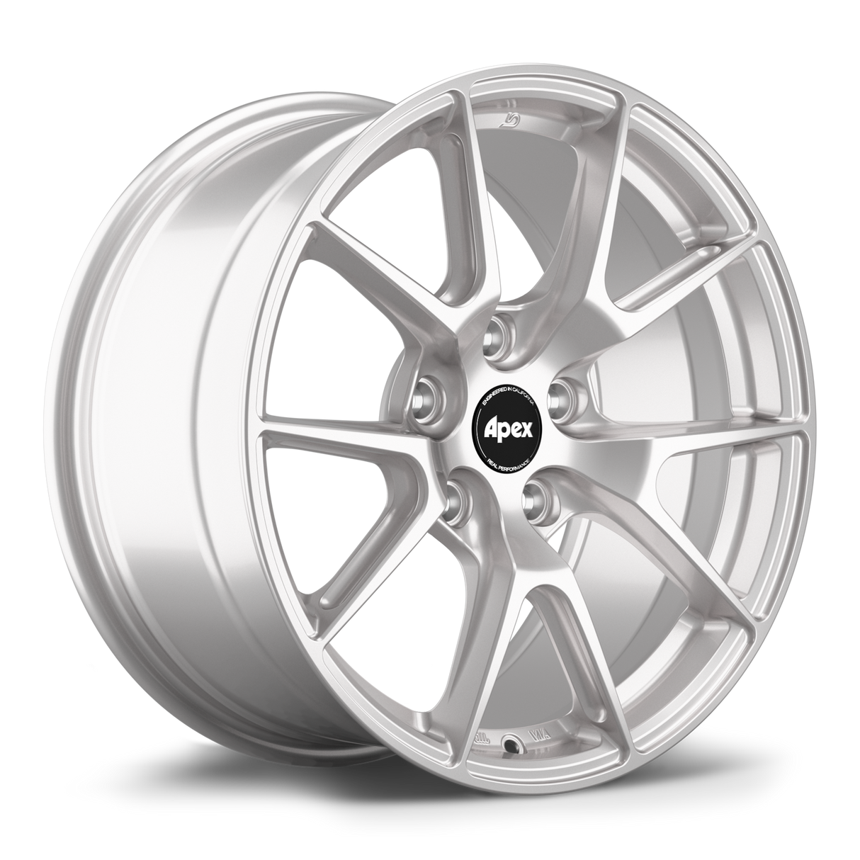 Apex 17" VS-5 Flow Formed 5x112mm Wheel (Race Silver) - VW/Audi (Small Bore)