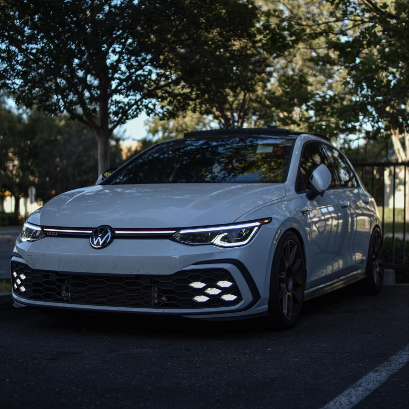 Modified MK8 Golf R on the Drag Strip