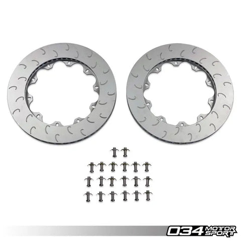 034Motorsport Replacement Rear Rotor Ring Set (355mm) - VW/Audi MQBe 2.0T/2.5T - Equilibrium Tuning, Inc.