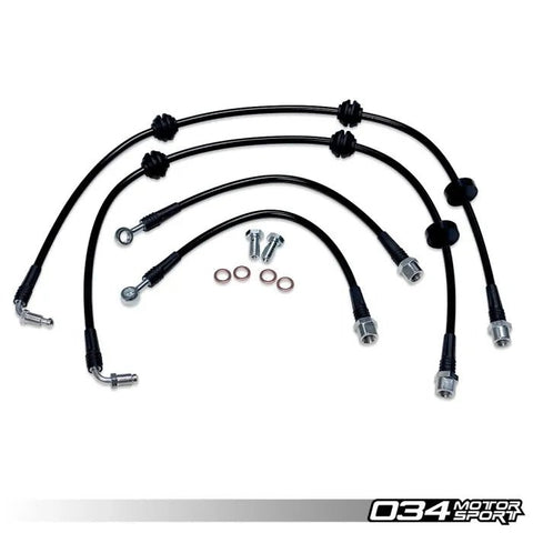 034Motorsport Stainless Steel Braided Line Kit - Audi A4/S4, A5/S5/RS5, Q5/SQ5 (B9+) - Equilibrium Tuning, Inc.