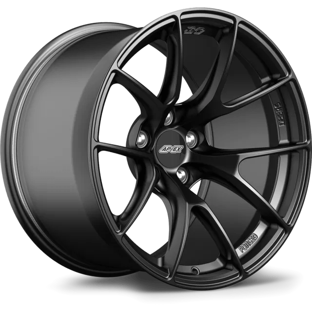 APEX 19" VS-5RS Forged Porsche 5x130 Wheel - Satin Black - Equilibrium Tuning, Inc.