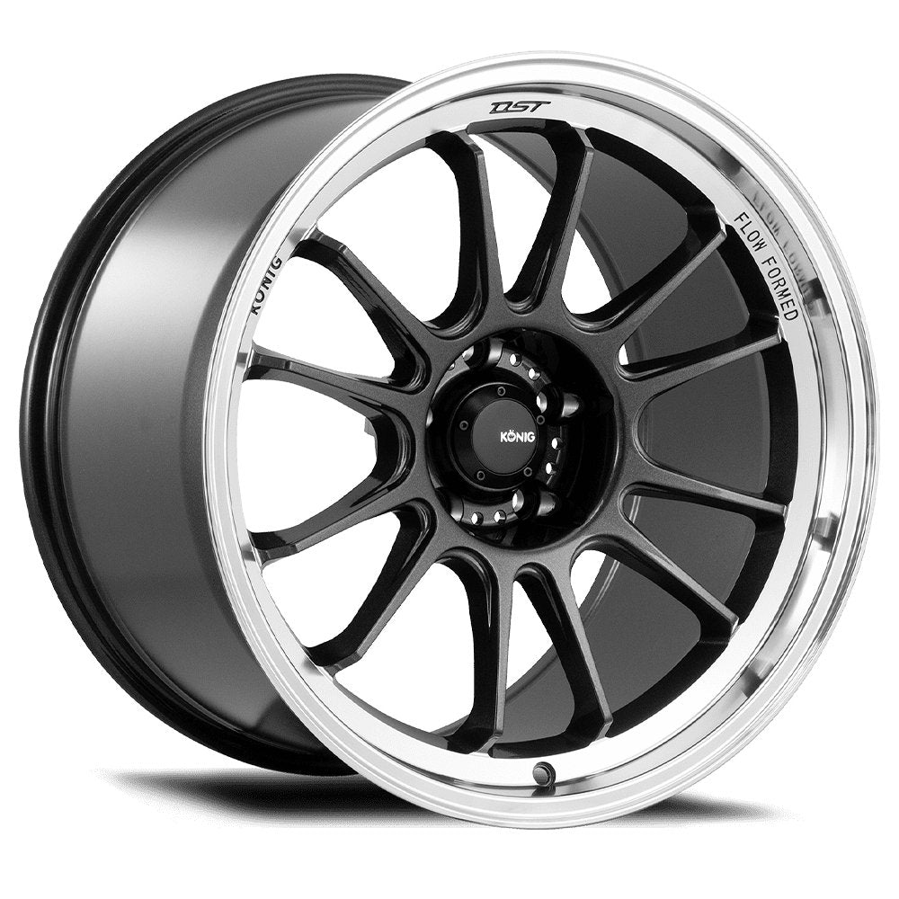 Konig 16" Hypergram 5X114.3 Wheel - Metallic Carbon W/ Machined Lip - Equilibrium Tuning, Inc.