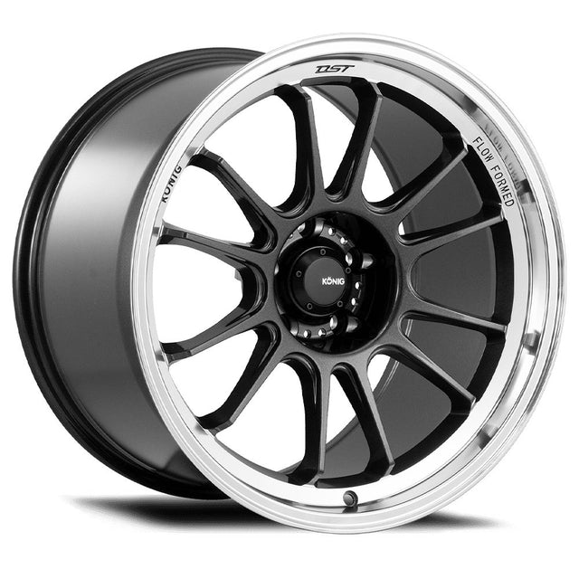 Konig 16" Hypergram 5X114.3 Wheel - Metallic Carbon W/ Machined Lip - Equilibrium Tuning, Inc.