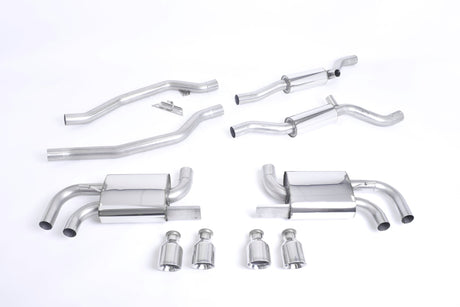 Milltek Cat-Back Exhaust System - 958 Cayenne Turbo 4.8T (Pre-Facelift) - Equilibrium Tuning, Inc.